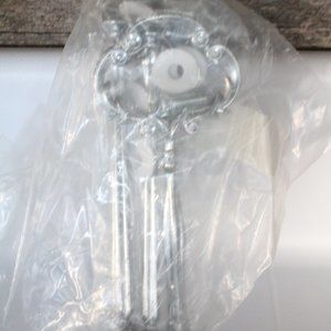 🍁5/$25🎃 DIY 3 Tier Cake Plate Stand Kit Silver  New